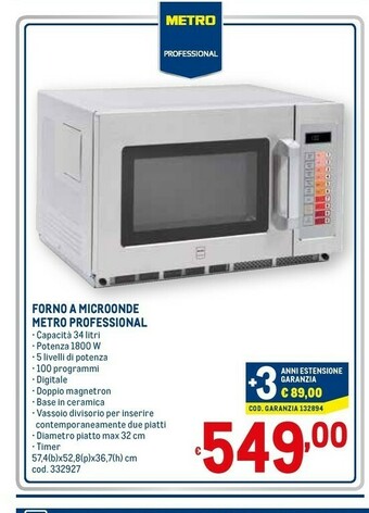 Metro Microonde offerta