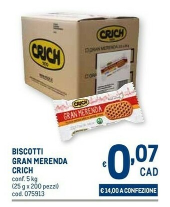 Metro Biscotti offerta