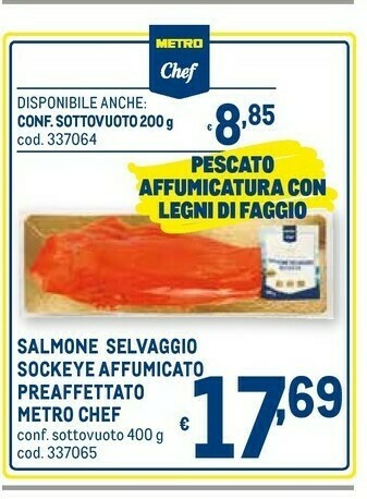 Metro Salmone affumicato offerta