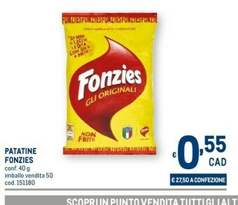 Metro Patatine fritte offerta