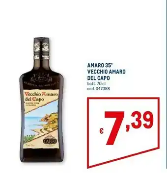Metro Vecchio amaro del capo 700 g(ml) offerta