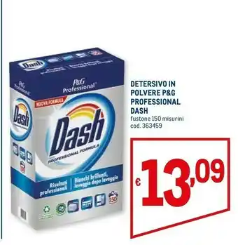 Metro Detersivo in polvere p& g professional offerta