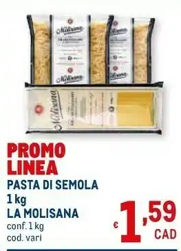Metro Pasta di semola offerta