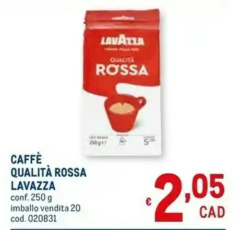 Metro Caffè qualità rossa offerta