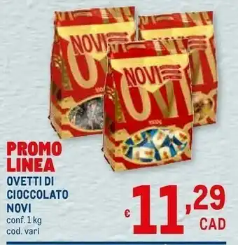 Metro Ovetti di cioccolato offerta