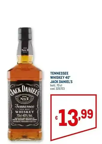Metro Jack daniel's - tennessee whiskey offerta