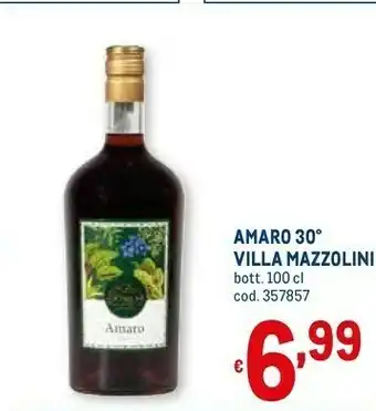 Metro Villa mazzolini amaro 30 offerta