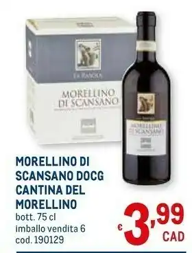 Metro Cantina del morellino morellino di scansano docg offerta