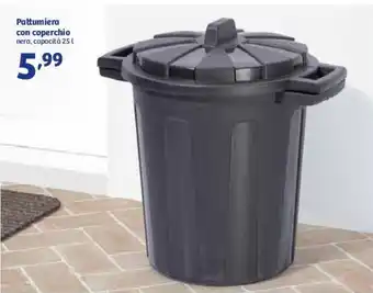 In'S Mercato Pattumiera con coperchio 25L offerta