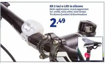 Kit 2 luci a LED in silicone