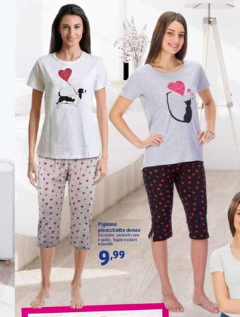 In'S Mercato Pigiama pinocchietto donna offerta