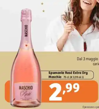 In'S Mercato Maschio Spumante Rosé Extra Dry 75cl offerta
