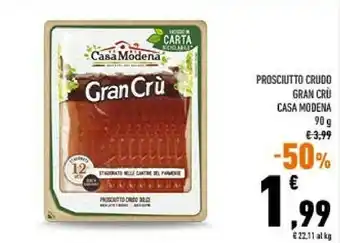 Conad Prosciutto crudo gran cru offerta