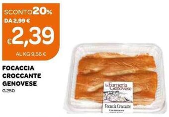 Ekom Focaccia Croccante Genovese G 250 offerta