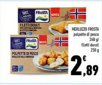 Conad Frosta merluzzo polpette di pesce offerta
