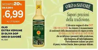 Ekom Olio Extra Vergine Di Oliva DOP Oro Di Savorè ML 500 offerta