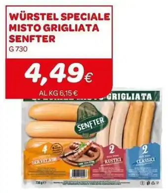Ekom Würstel Speciale Misto Grigliata Senfter G 730 offerta
