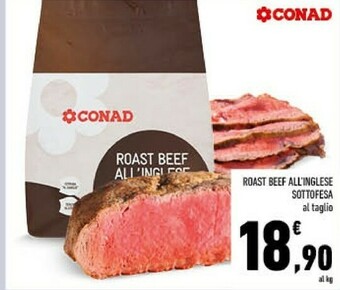 Conad Conad roast beef all'inglese sottofesa offerta