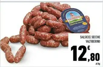 Conad Valtiberino salsicce secche offerta