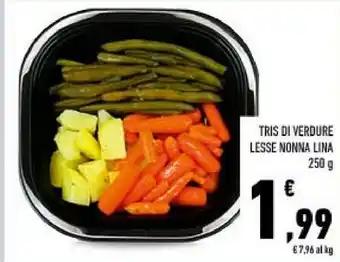 Conad Tris di verdure lesse 250 g offerta