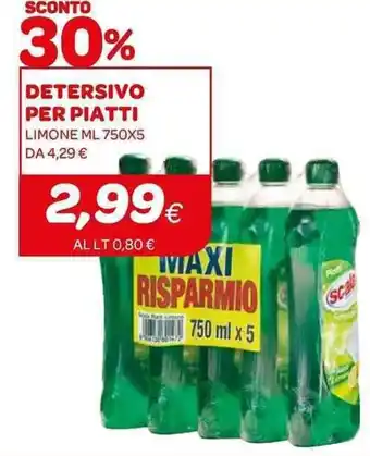 Ekom Detersivo Per Piatti 750x5 offerta