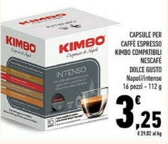Conad Kimbo capsule per caffe espresso offerta