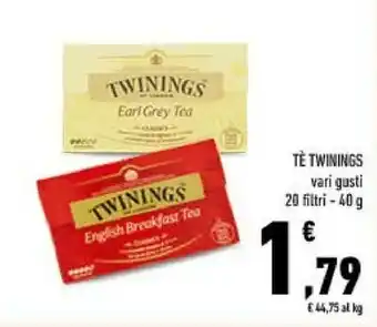 Conad Twinings - earl grey tea offerta