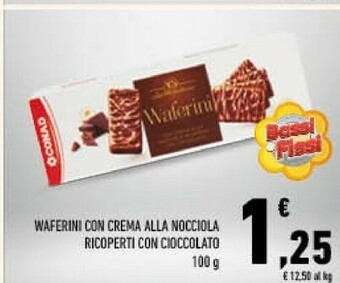 Conad Conad - waferini con crema alla nocciola ricoperti con cioccolato 100 g(ml) offerta