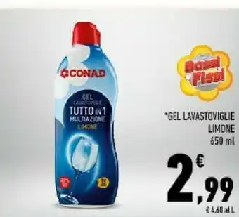Conad Gel lavastoviglie limone offerta