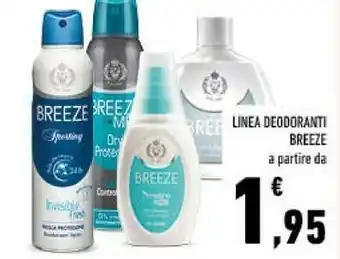 Conad Breeze linea deodoranti offerta