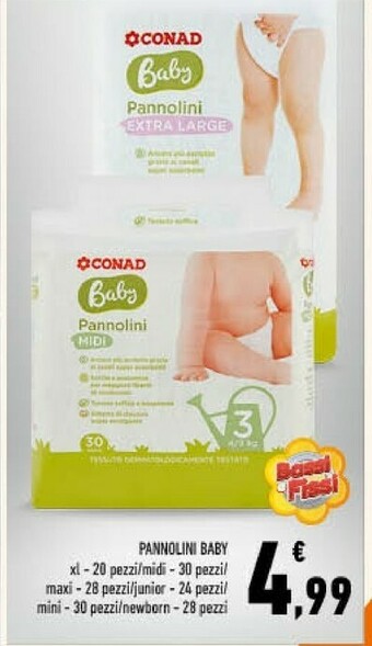Conad Conad baby pannolini offerta