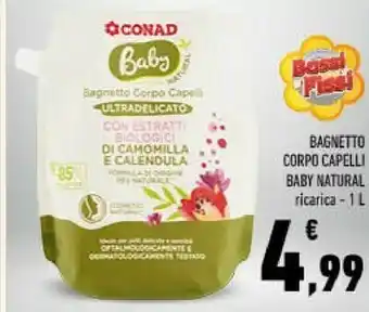 Conad Conad bagnetto corpo capelli baby natural offerta