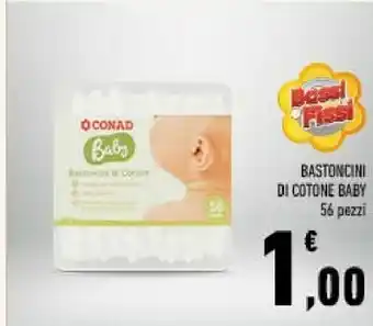 Conad Conad bastoncini di cotone baby offerta