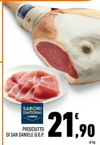 Conad Sapori&dintorni conad prosciutto di san daniele dop offerta