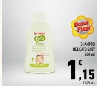 Conad Conad baby shampoo delicato offerta