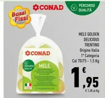 Conad Superstore Mele golden delicious trentino offerta