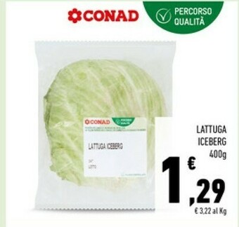 Conad Superstore Conad lattuga iceberg offerta