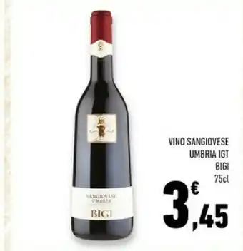 Conad Superstore Vino sangiovese umbria igt offerta