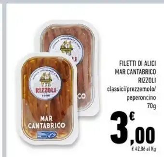 Conad Superstore Filetti di alici del mar cantabrico 42 g(ml) offerta