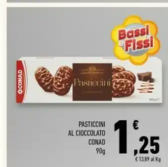 Conad Superstore Conad - pasticcini al cioccolato 90 g(ml) offerta