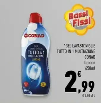 Conad Superstore Conad gel lavastoviglie tutto in 1 offerta
