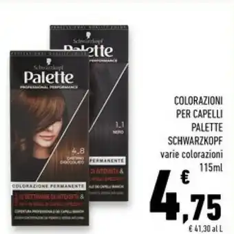 Conad Superstore Palette intensive colore per capelli biondo 115 ml offerta