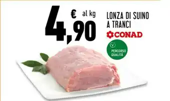 Conad Superstore Lonza di suino a tranci offerta