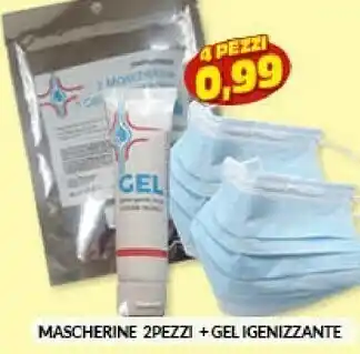 Risparmio Casa Mascherine 2 pezzi + gel igienizzante offerta