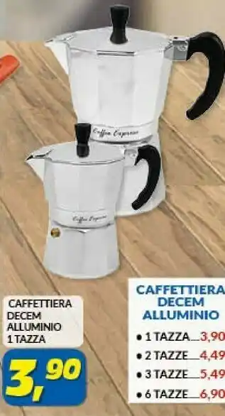 Risparmio Casa Caffettiera decem alluminio offerta