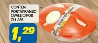 Risparmio Casa Conten porta pranzo ovale c/for c. ass offerta