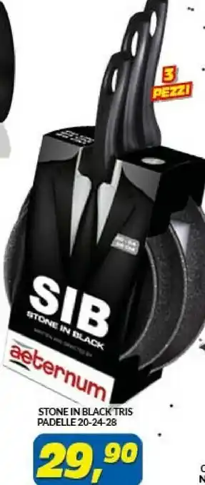 Risparmio Casa Stone in black tris padelle offerta
