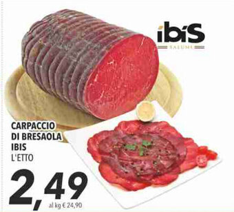Coop Ibis Carpaccio di Bresaola offerta