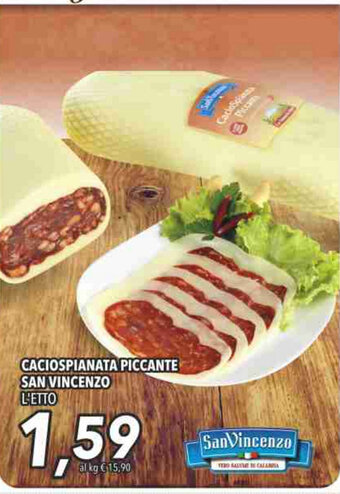 Coop San Vincenzo Caciospianata Piccante offerta