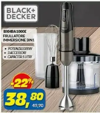 Risparmio Casa Black & decker bxhba600e frullatore frullatore ad immersione bianco 600 w offerta